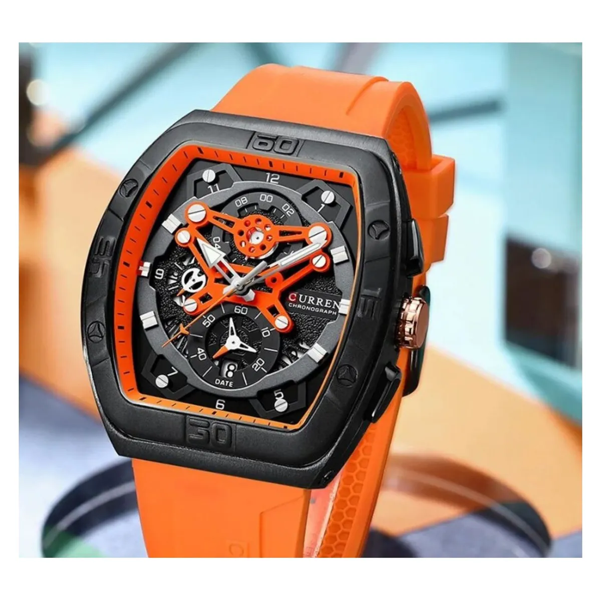 CURREN - Reloj Curren KRED8702 Cuarzo Naranja