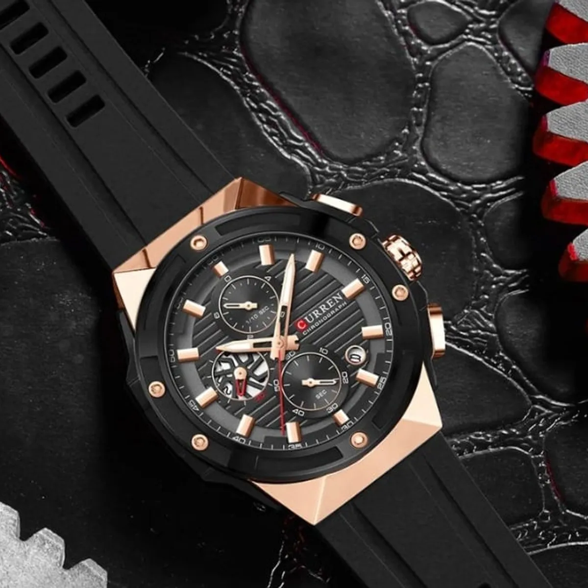 CURREN - Reloj Curren KREE0903 Cuarzo Negro