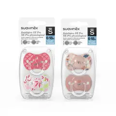 SUAVINEX - PACK 2 CHUPETES TETINA SILICONA 6-18M