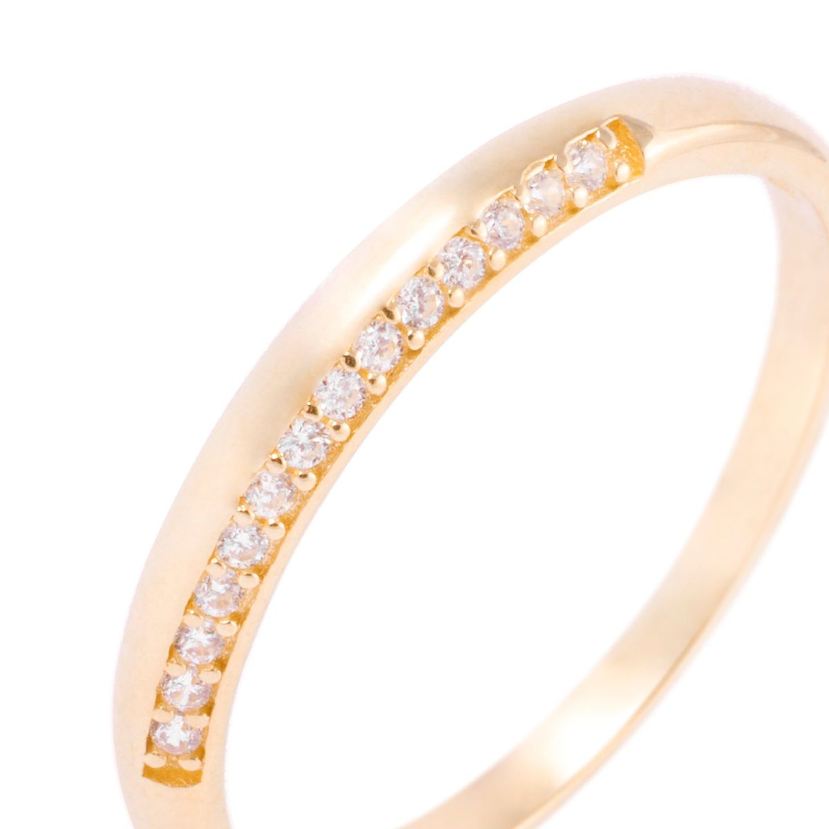 JB JOYAS BARON - Anillo Compromiso de Oro 18Kt Circón Central