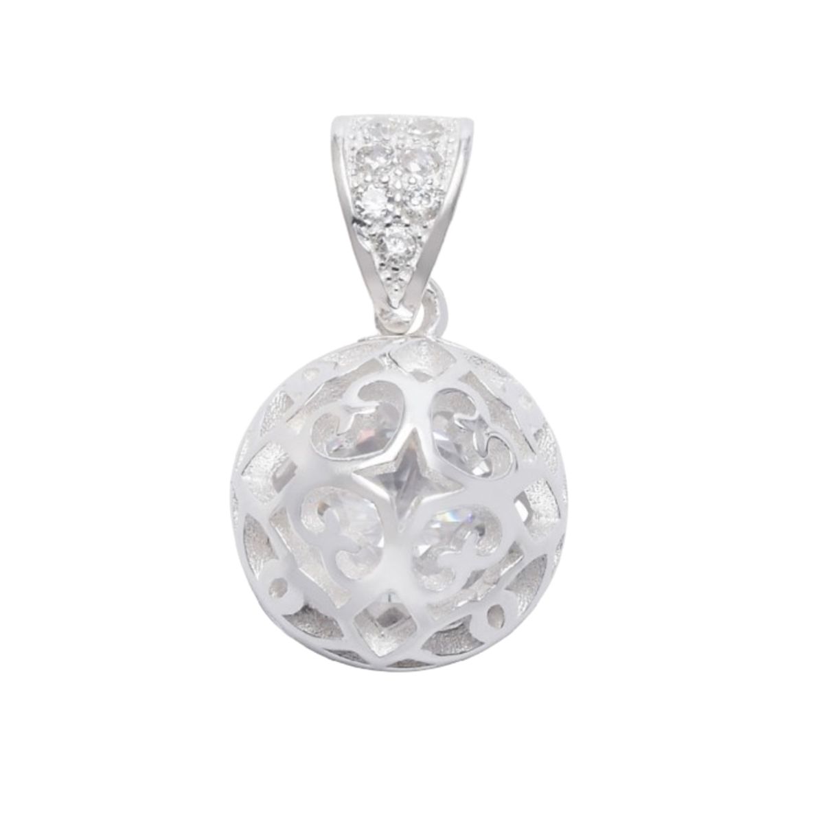 GENERICO - Colgante de Plata Llamador de Ángeles con Circones