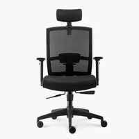 Silla Oficina Taylor Syncro Negro con cabecero Form