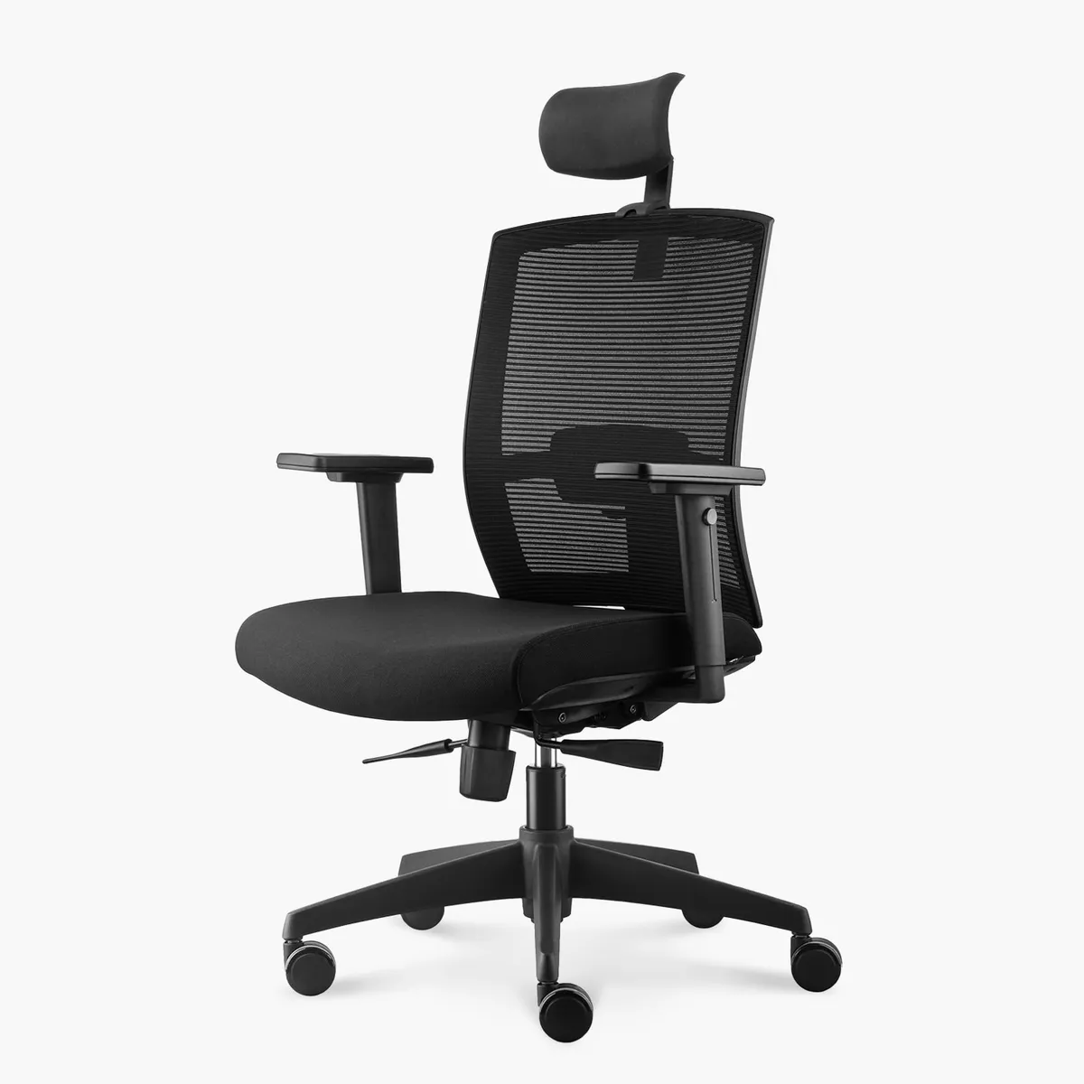 Silla Oficina Taylor Syncro Negro con cabecero Form, marca FORM OFFICE - Foto 2
