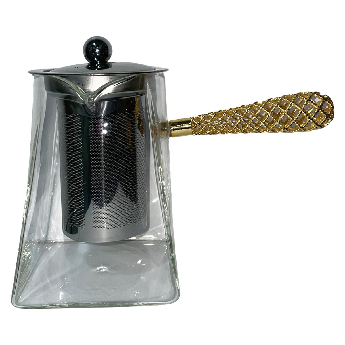 GENERICO - Tetera Infusora De Vidrio 750ml Con Mango