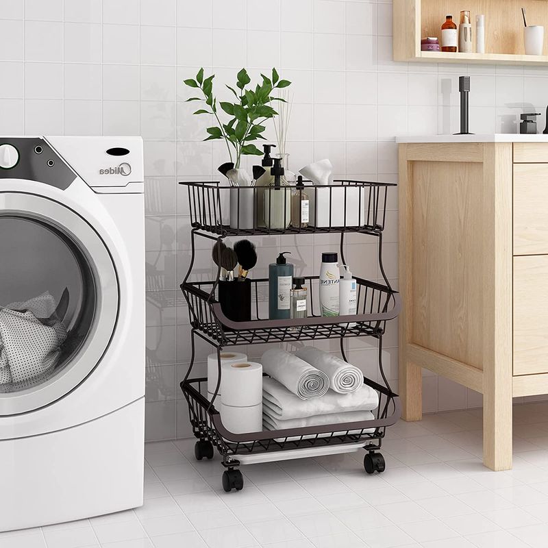 MP - Canasto Organizador 3 Niveles Multiusos Cocina/baño/living