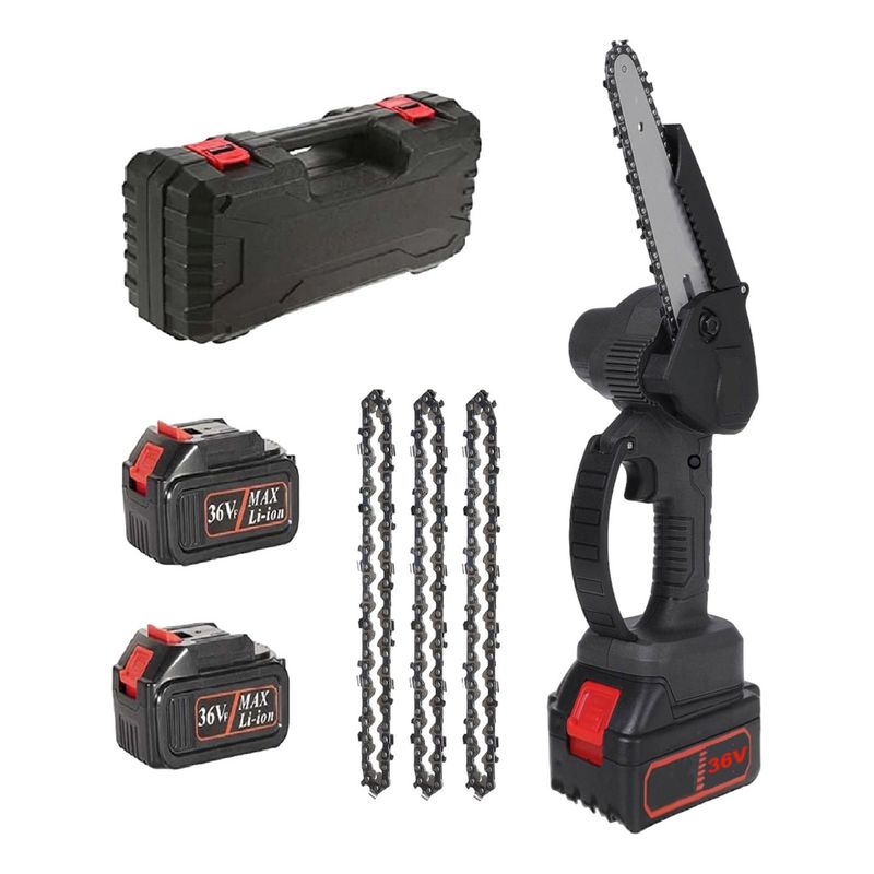 U BUY - Sierra Inalambrica Manual De 6  Con 2 Baterias Y 3 Cuchillas