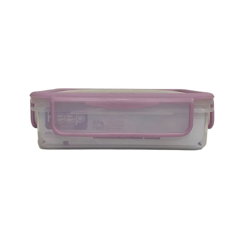 KEEP - HERMETICO PP 600ML RECTANGULAR  ROSADO