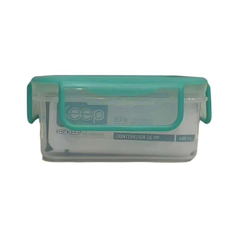 KEEP - HERMETICO PP 400ML RECTANGULAR  VERDE