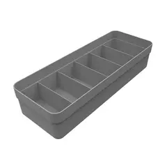 OU - Organizador De Cajón Closet Logic Grande Gris - Gris