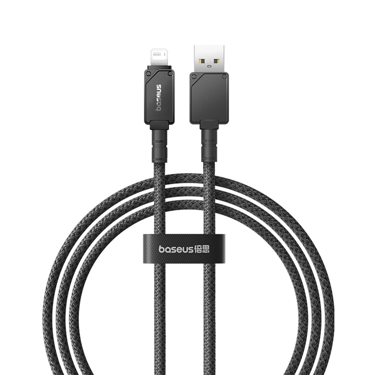 BASEUS - Cable Carga Rápida Baseus USB a Lightning 1 m 24A Negro