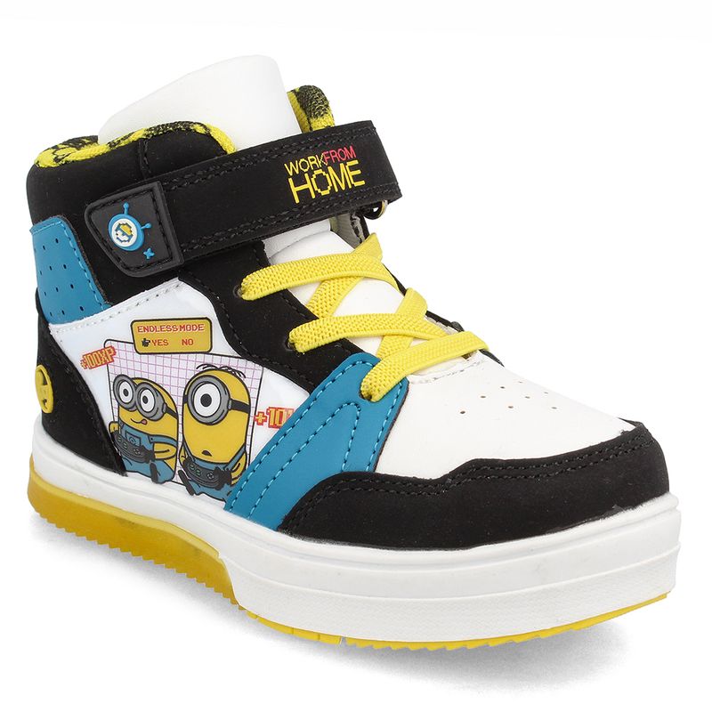 BUBBLE GUMMERS - Zapatilla Niño Bubblegummers Minions Neon Negro-Azul.