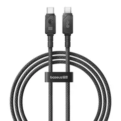 BASEUS - Cable Carga Rápida Tipo C a Tipo C 1 m 100W Negro