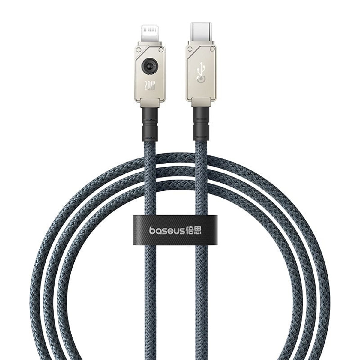 BASEUS - Cable Carga Rápida Baseus Tipo C a Lightning 1 m 20W Blanco