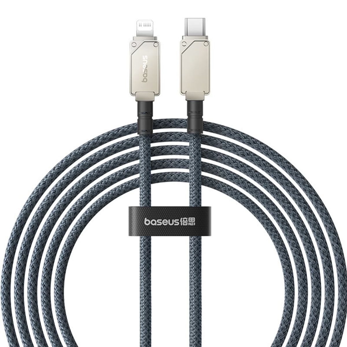 BASEUS - Cable Carga Rápida Baseus Tipo C a Lightning 2 m 20W Blanco