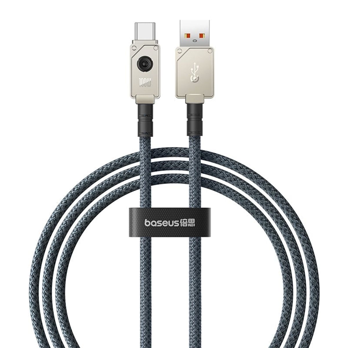 BASEUS - Cable Carga Rápida Baseus USB a Tipo C 1 m 100W Blanco
