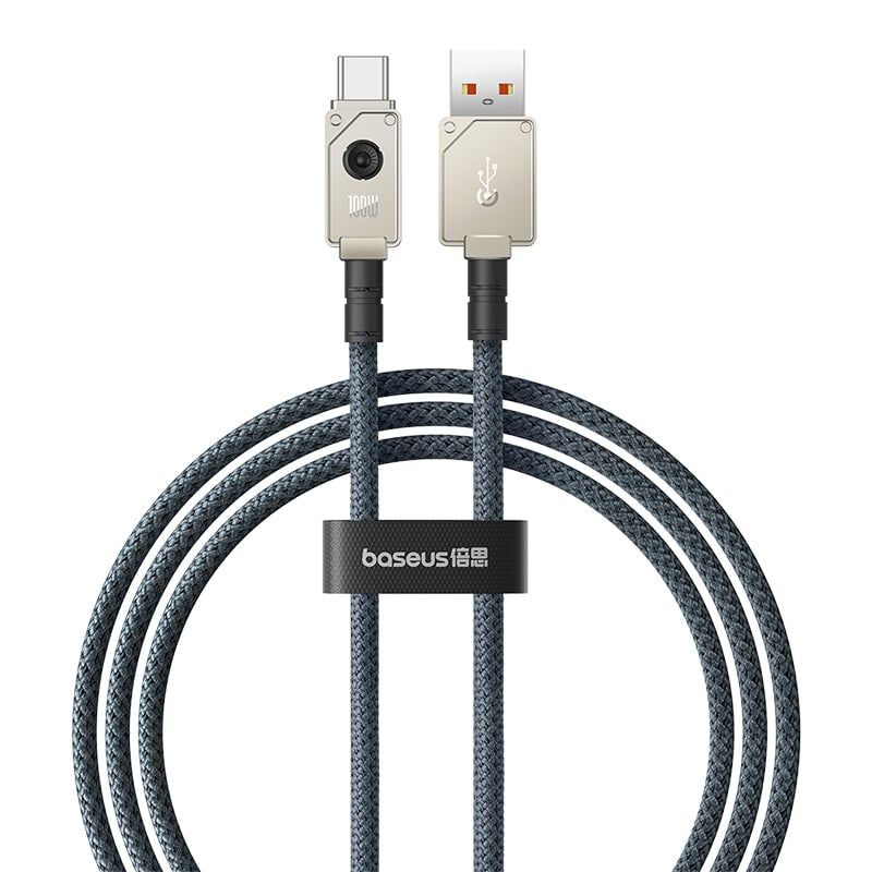 BASEUS - Cable Carga Rápida Baseus USB a Tipo C 1 m 100W Blanco