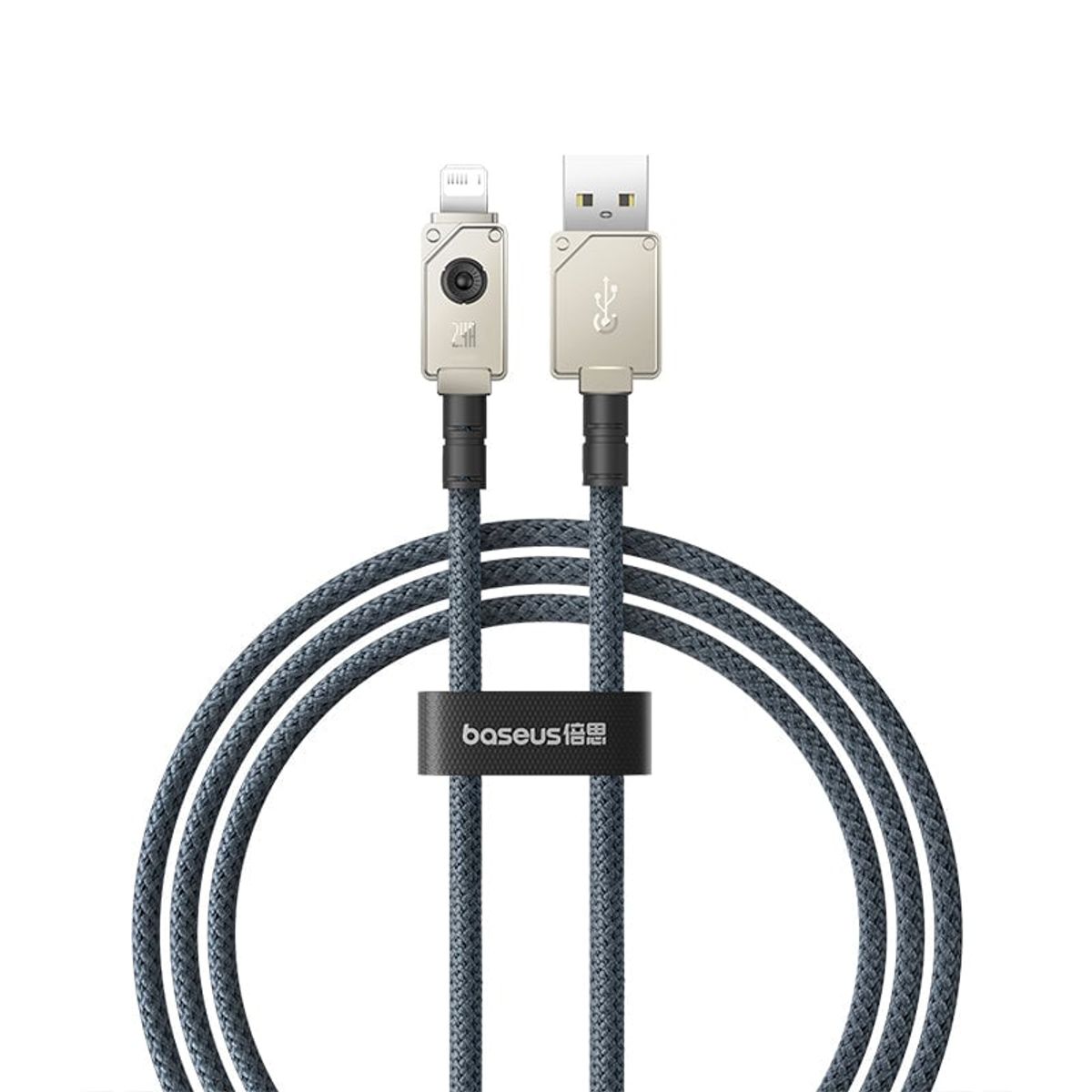 BASEUS - Cable Carga Rápida Baseus USB a Lightning 1 m 24A Blanco