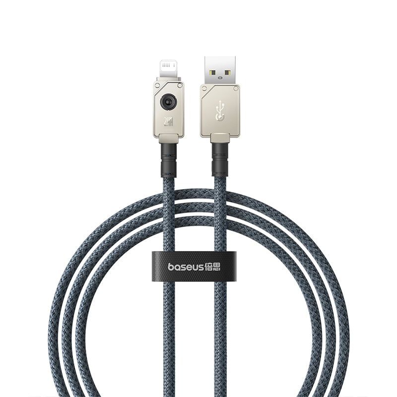 BASEUS - Cable Carga Rápida Baseus USB a Lightning 1 m 24A Blanco