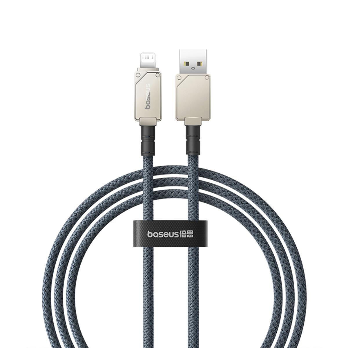 BASEUS - Cable Carga Rápida Baseus USB a Lightning 1 m 24A Blanco