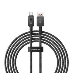 BASEUS - Cable Carga Rápida USB a Tipo C 2 m 100W Negro