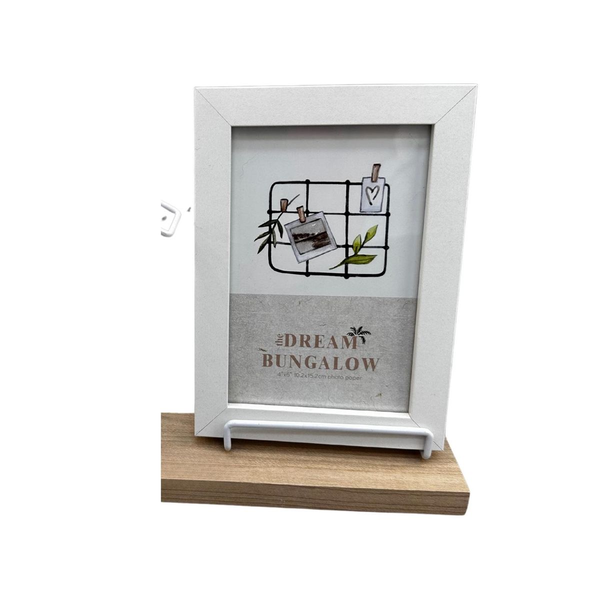 KIVARA - Marco Foto Infantil Portaretrato 10X15Cm Casita Rosa