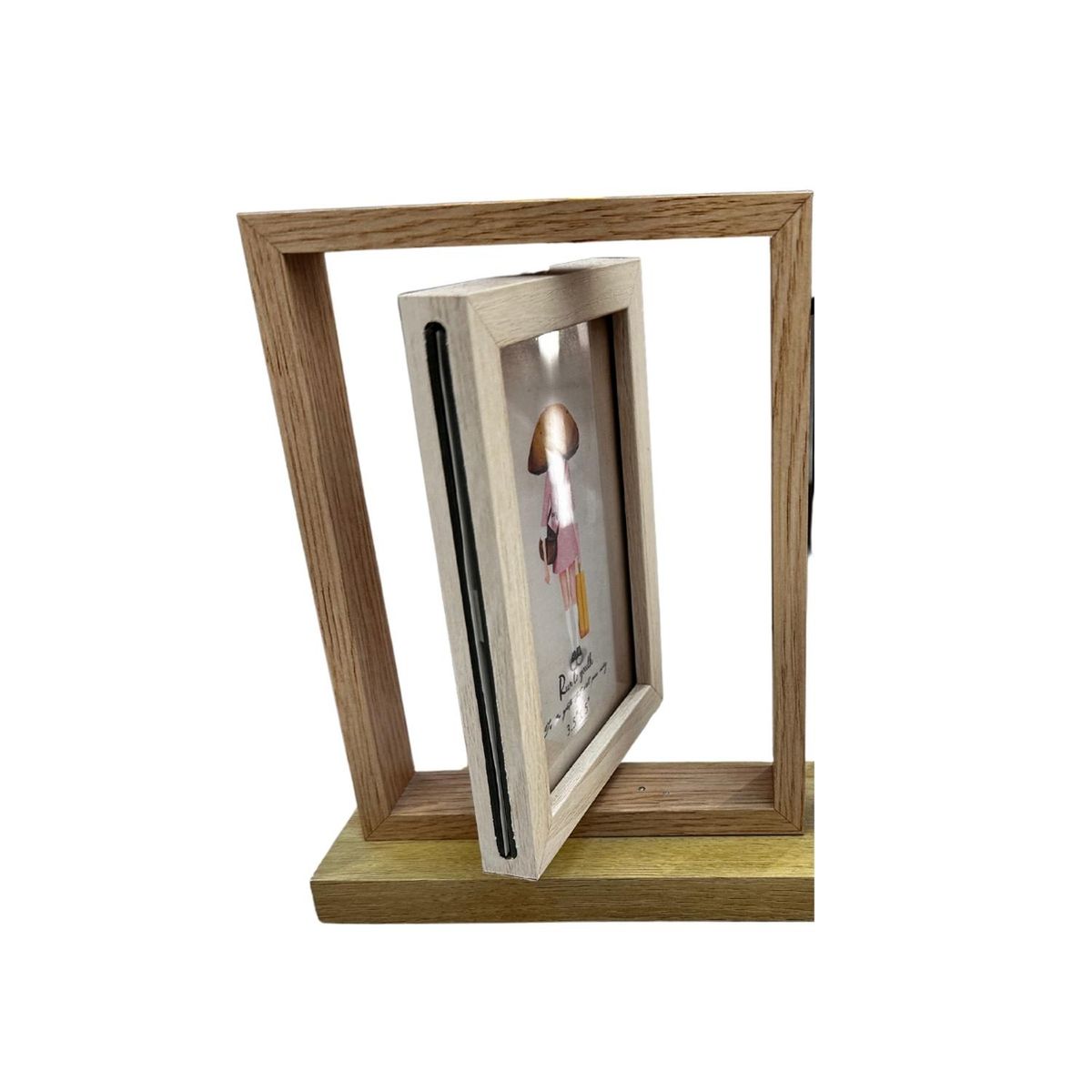 KIVARA - Marco Foto Infantil Portaretrato Giratorio 8X13 Cm Perrito