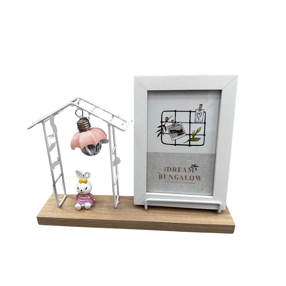 KIVARA - Marco Foto Infantil Portaretrato 10X15Cm Rosa Pack 2 Unid