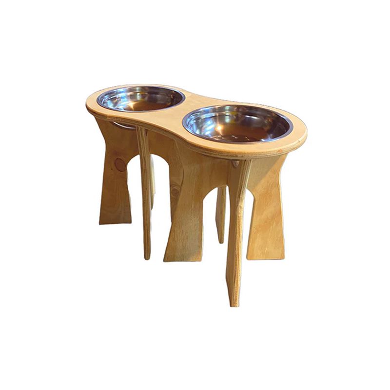 GENERICO - Comedor de perros doble platos grande alto 35