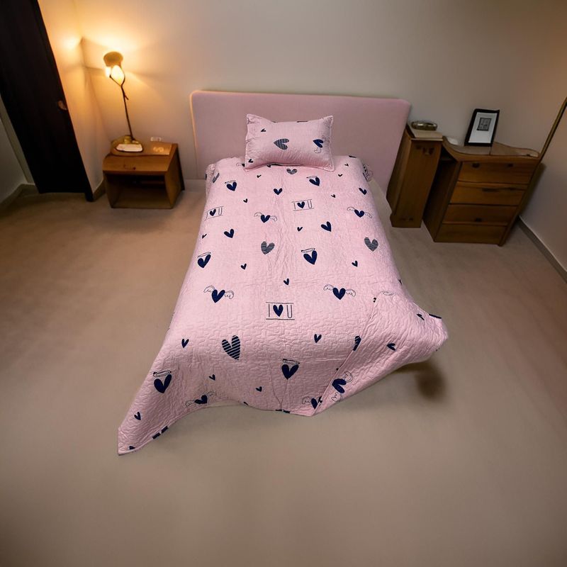GENERICO - Cubrecama Quilt Delgado de Verano 1.5 Plaza