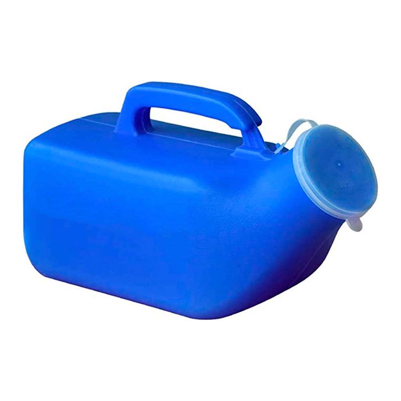 GENERICO - Pato Urinario Masculino Portátil Con Tapa Cuello Corto 12LT
