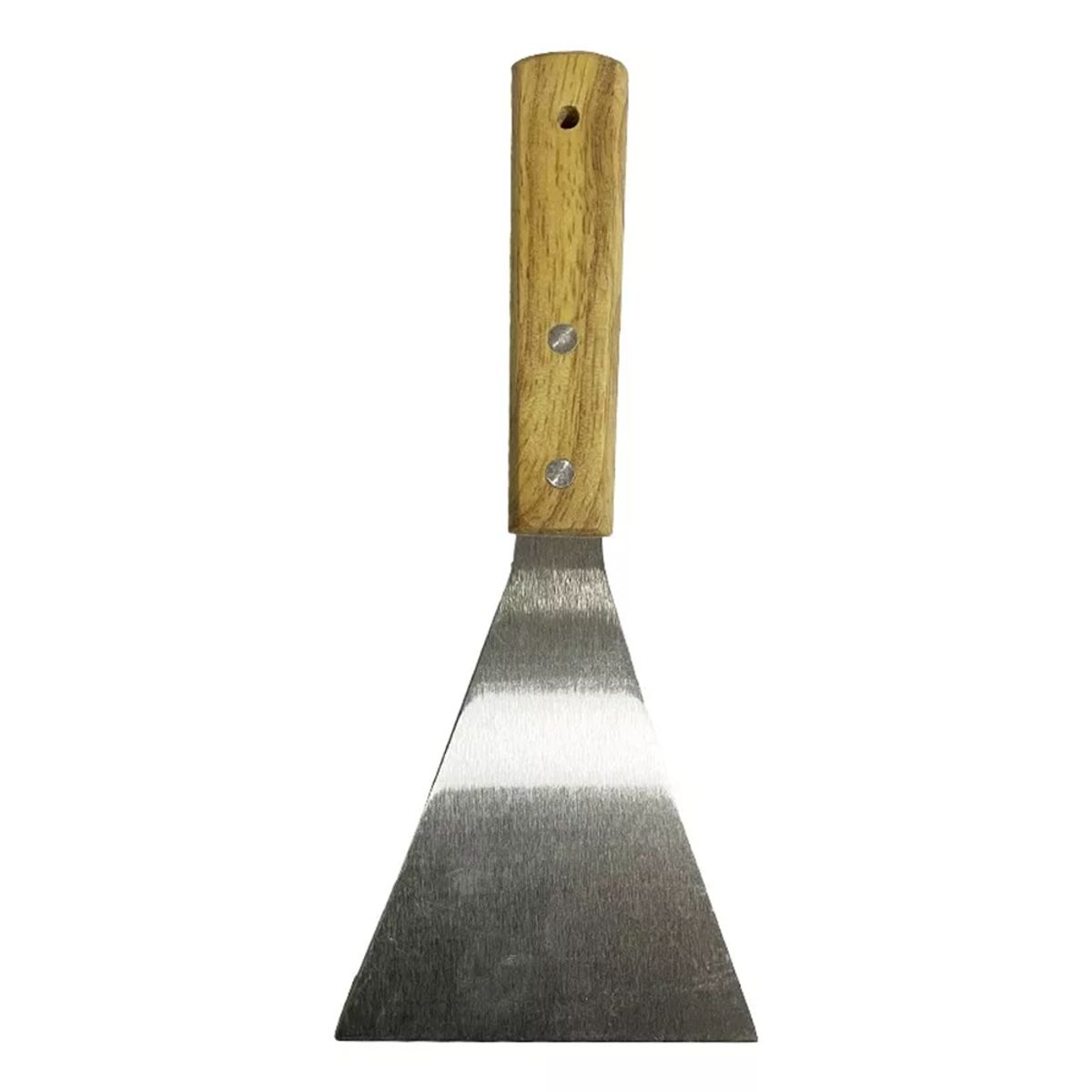 GENERICO - Espátula Churrasquera Triangular lisa Acero Inox