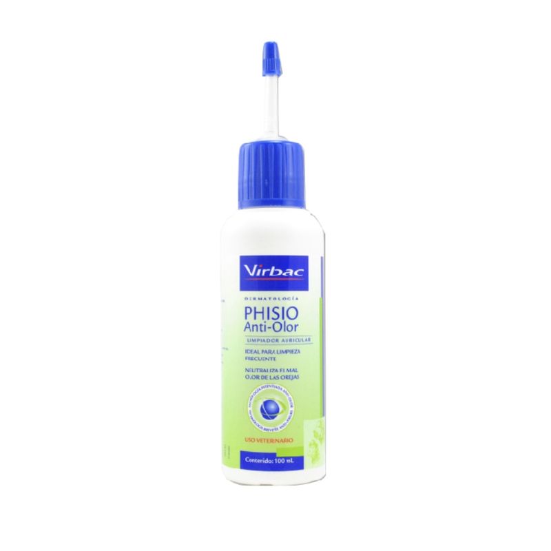 VIRBAC - Limpiador orejas anti-olor perros y gatos Phisio 100 ml