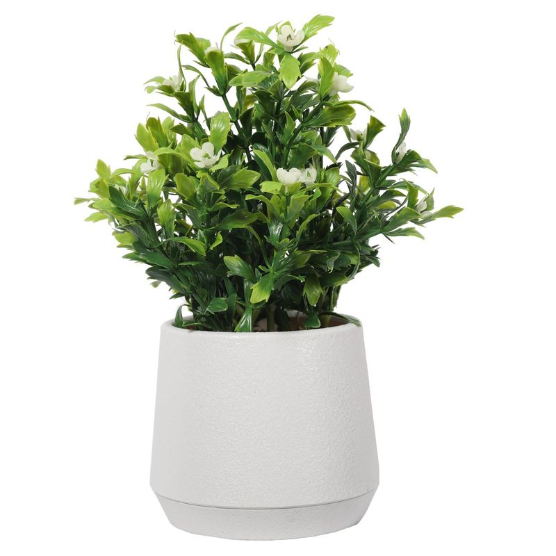 THE GREEN ELEMENT - Planta Decorativa con Macetero tipo Mármol 24 CM