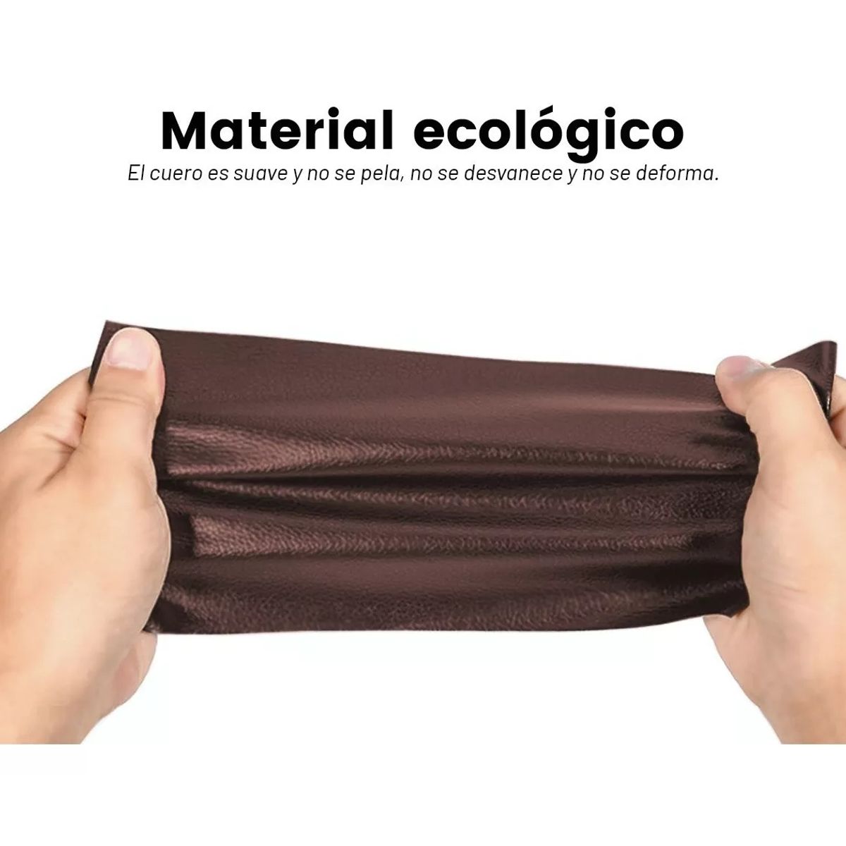 GENERICO - Rollo Parche Reparación Adhesivo Cuero Sofá 137x50 Cm Marrón Mate