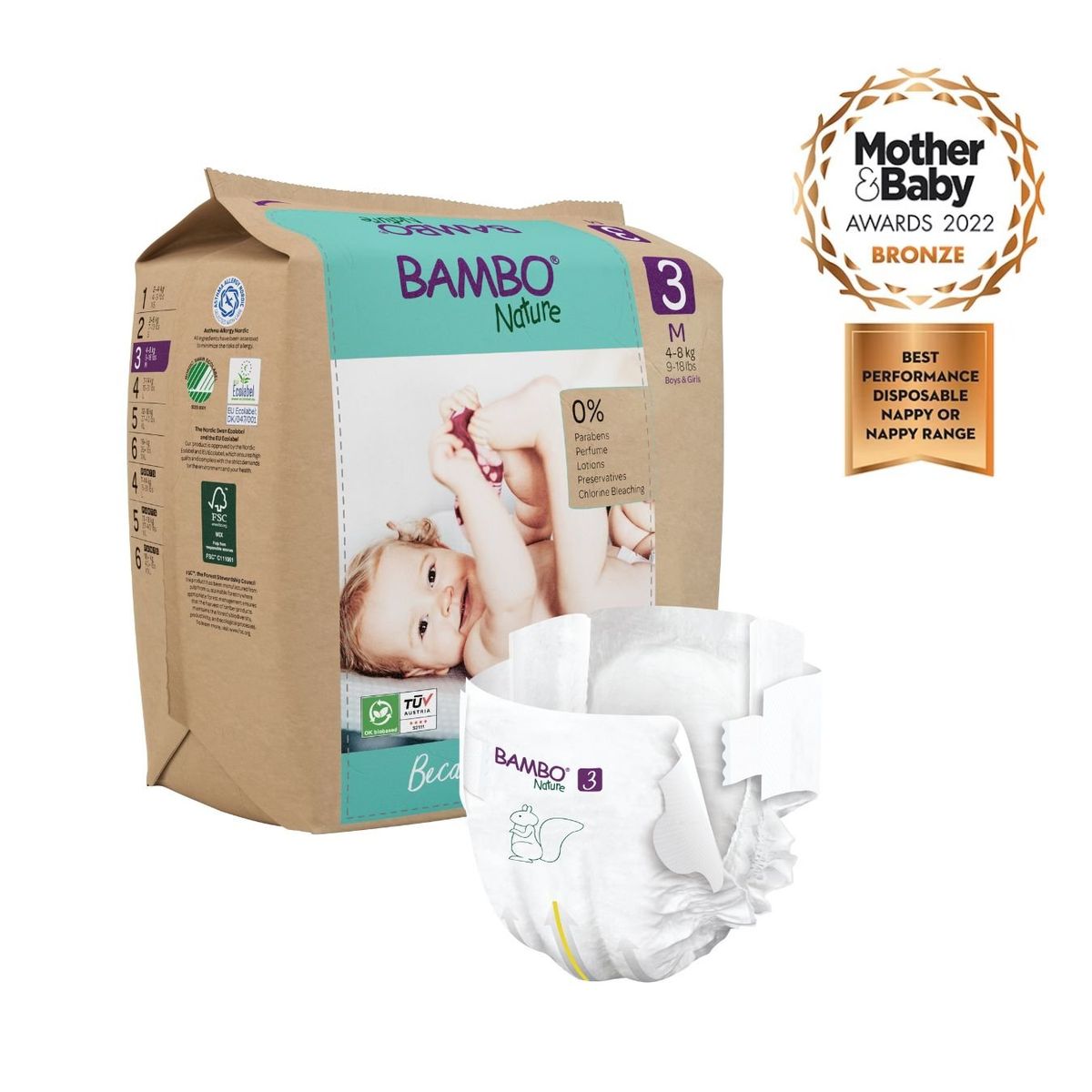 BAMBO NATURE - Pañal Bambo Nature Eco-Friendly 3