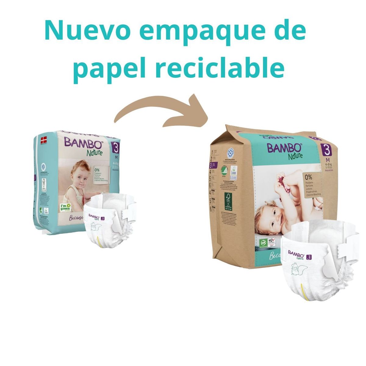 BAMBO NATURE - Pañal Bambo Nature Eco-Friendly 3