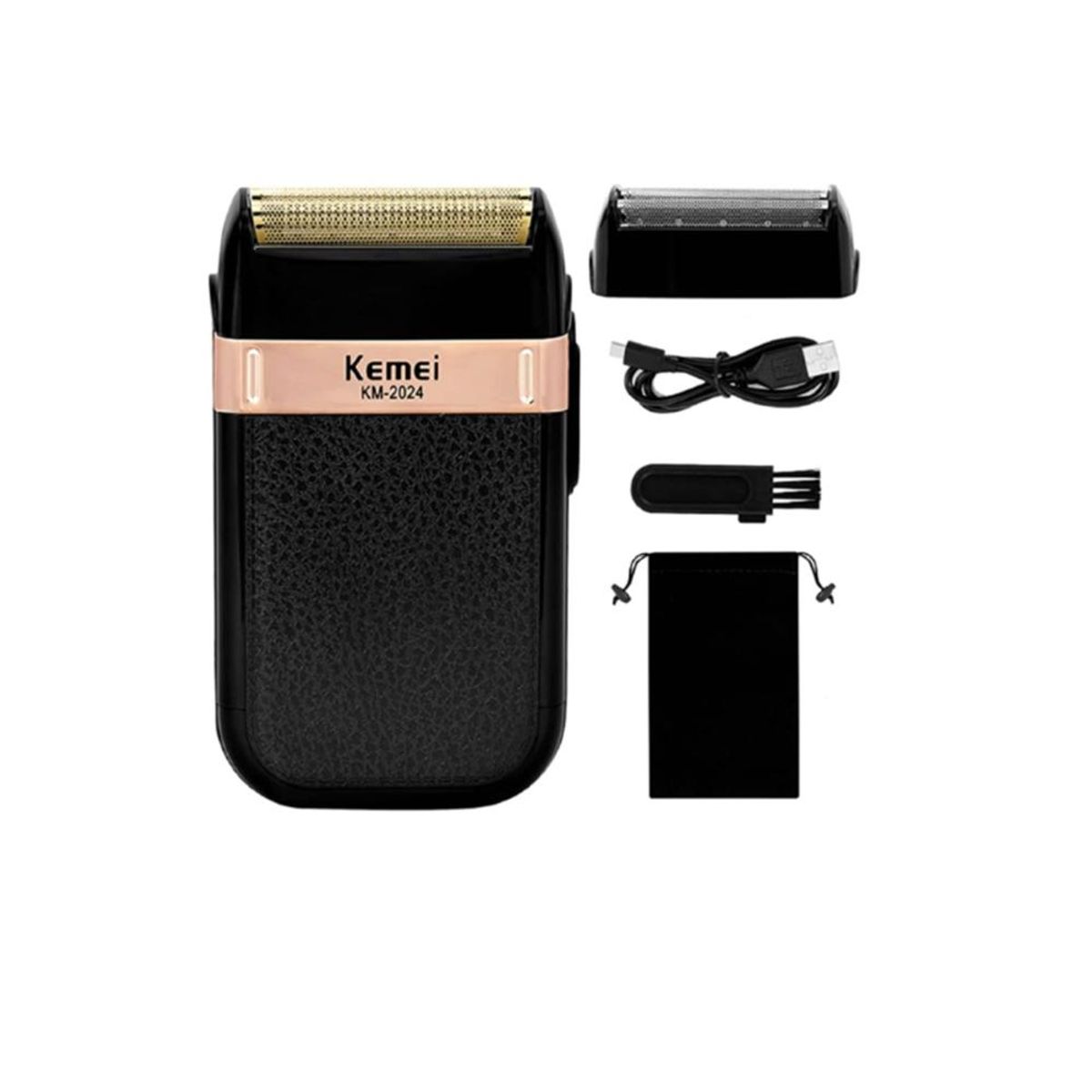 KEMEI - Máquina Afeitadora Kemei KM2024 Negra 100V240V Shaver