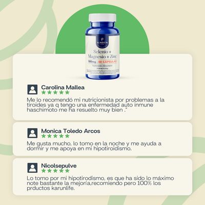 Imagen 2 del producto Selenio + Magnesio + Zinc 500 Mg 60 Capsulas