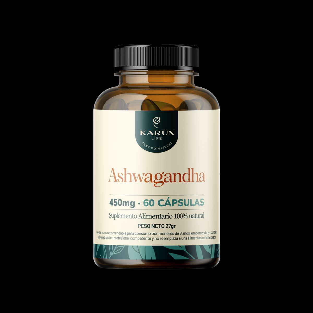 KARUNLIFE - Ashwagandha 450mg 60 cápsulas Karun Life