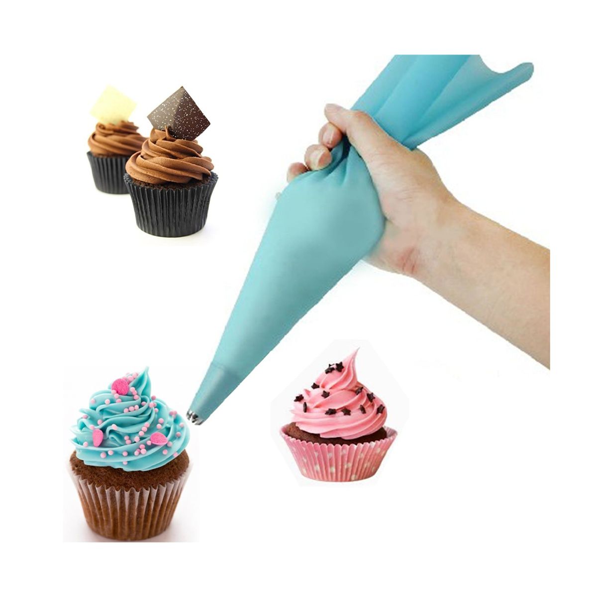 GENERICO - Manga Pastelera Silicona 45cm Lavable Reutilizable