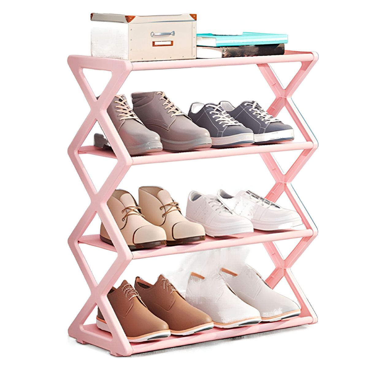 IRM - Zapatero Organizador de zapatos Repisa Rack Color Rosa