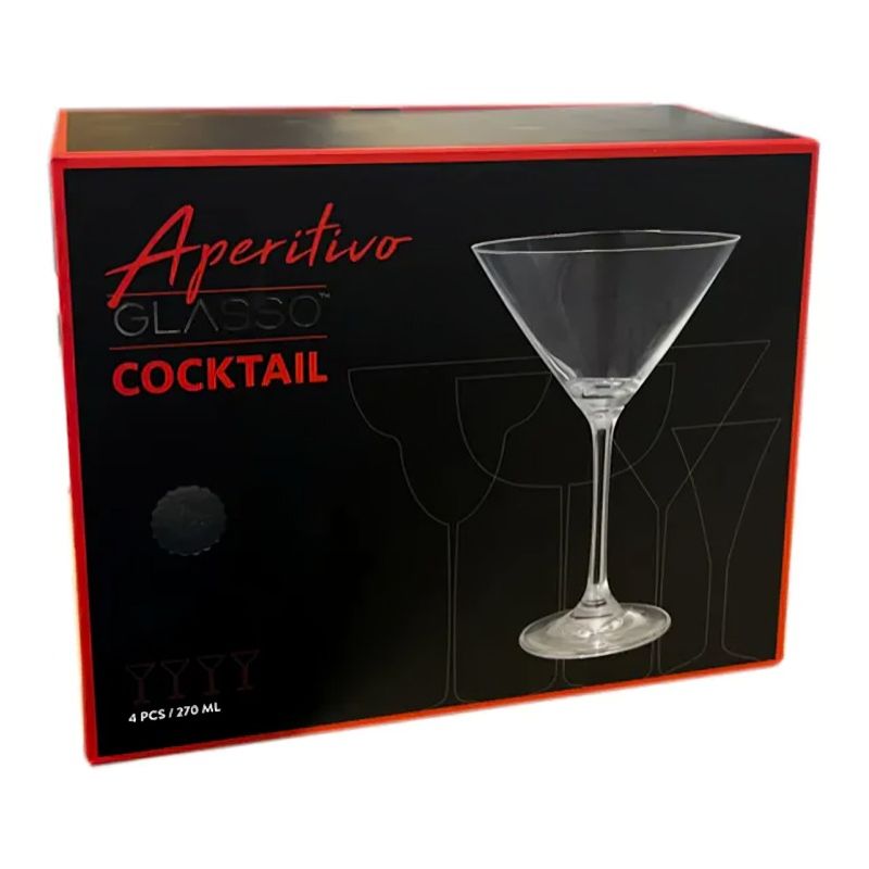 GLASSO - SET 4 COPAS MARTINI GLASSO