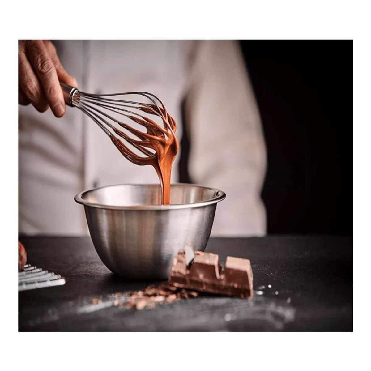 GENERICO - Batidor Mezclador Manual Acero Inoxid Cocina Repostería