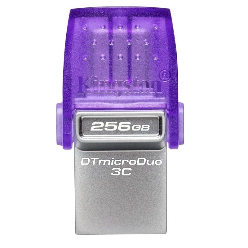 KINGSTON - Pendrive Kingston DataTraveler MicroDuo 3C G3 256Gb USB 32 + USB-C Morado