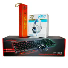 GENERICO - Kit Gamer RGB Togo Motomo Audífonos + Mouse Pad + Teclado + Mouse