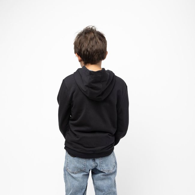 MINECRAFT - Poleron Con Gorro Niño Lentejuelas Negro Minecraft