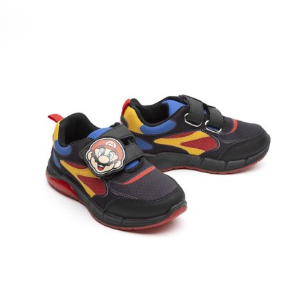 Imagen 2 del producto Zapatillas Con Luces Niño Cara Mario Bros Negro
