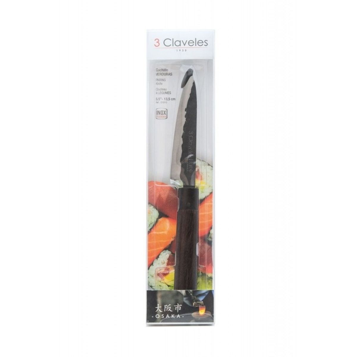 3 CLAVELES - Cuchillo de verduras Osaka 13.5 cm