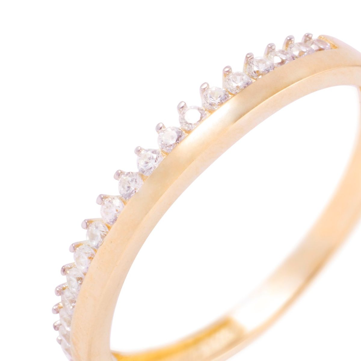 JB JOYAS BARON - Anillo Compromiso de Oro 18Kt Tiara Circón