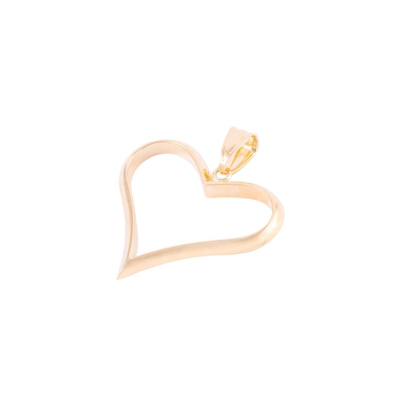 JB JOYAS BARON - Aros de Oro 18kt Corazón Calado